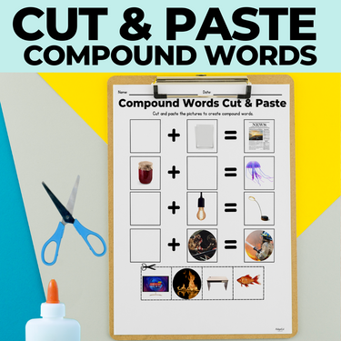 Cut and Paste Blending Compound Words: Phonemic Awareness Activity